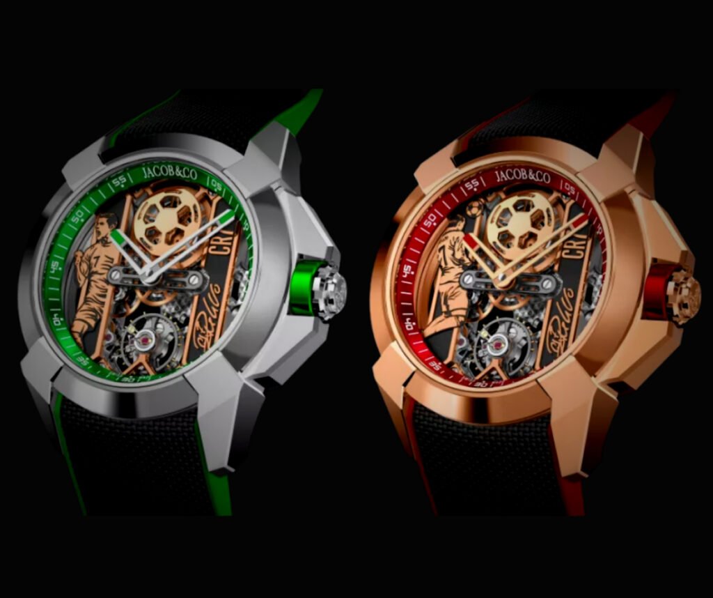 Jacob and Co. Ronaldo Watch green and red watch
