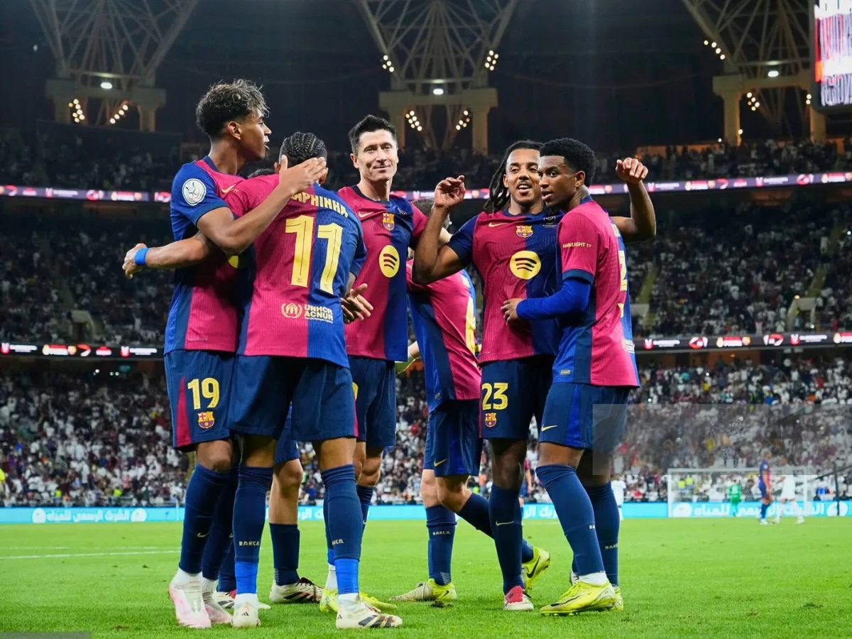 FC Barcelona players in action during a recent UEFA Champions League match.