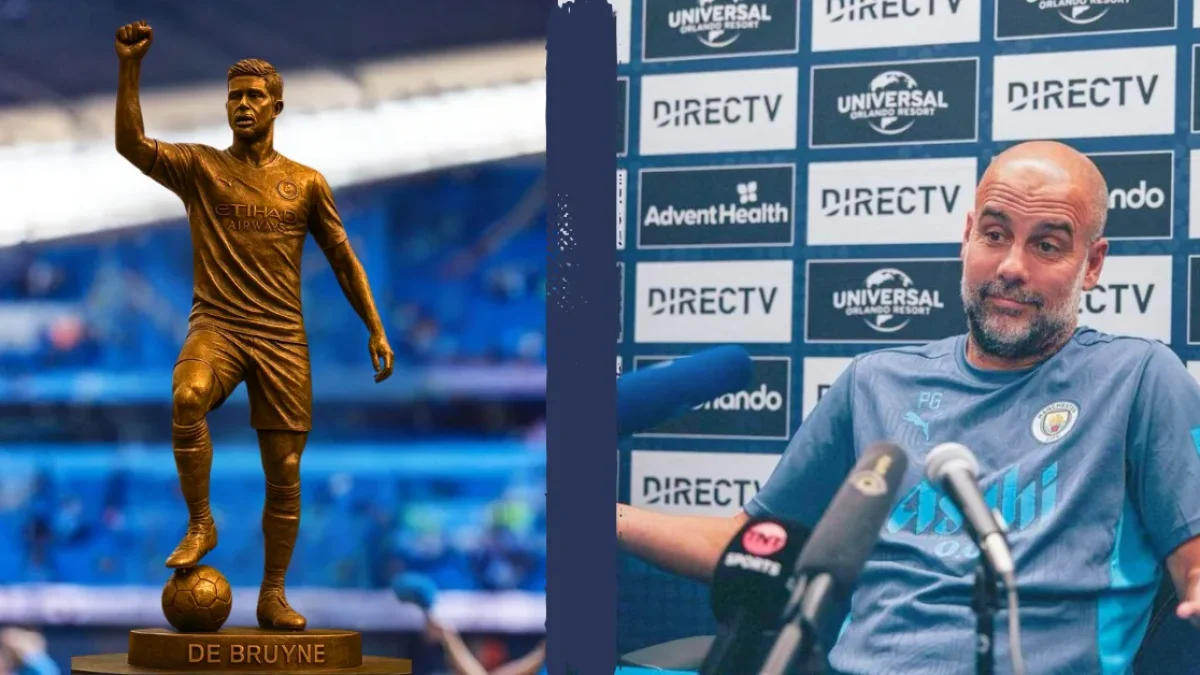 Kevin De Bruyne's future statue at Etihad Stadium confirmed by Pep Guardiola
